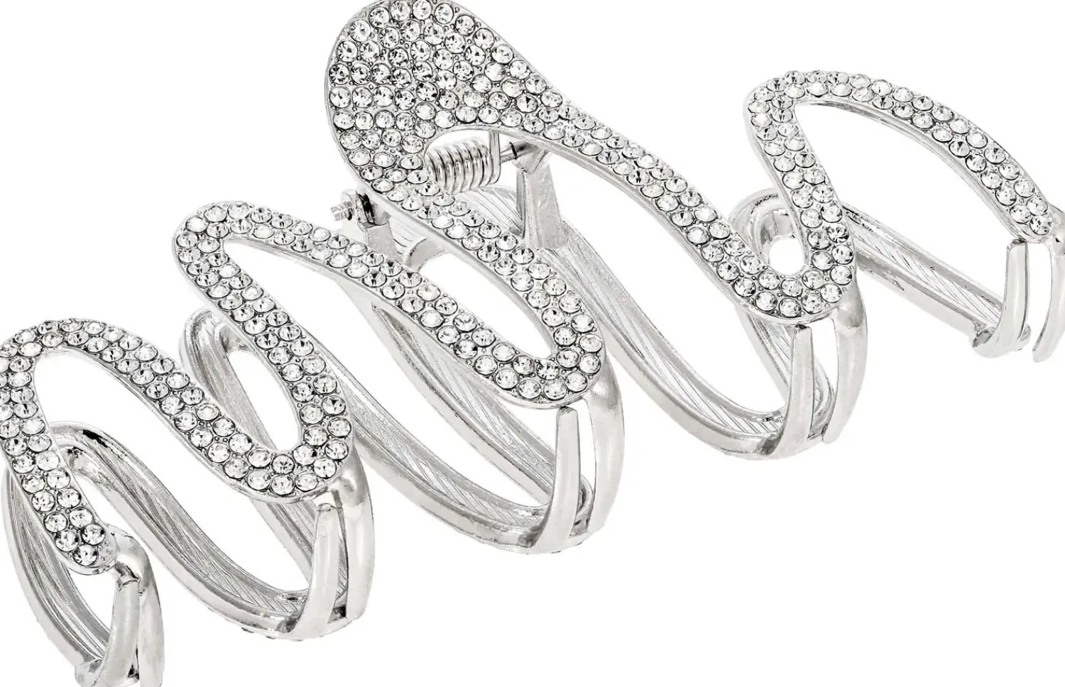Bijou Brigitte Haarklammern|Hochzeitsgäste>Haarklammer - Sparkling Waves silber