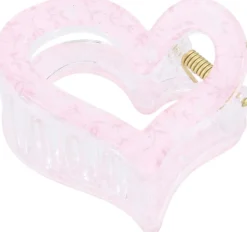 Bijou Brigitte Pastellschmuck|Haarklammern>Haarklammer - Sparkly Heart rosa