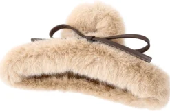 Bijou Brigitte Haarschleifen|Haarklammern>Haarklammer - Taupe Fuzz braun