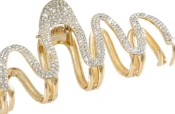 Bijou Brigitte Haarklammern>Haarklammer - Wavy Sparkle gold