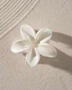Bijou Brigitte Haarklammern>Haarklammer - White Aloha weiß