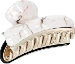Bijou Brigitte Haarklammern>Haarklammer - White Marble weiß