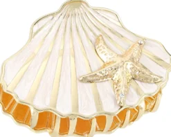 Bijou Brigitte Haarklammern|Muschelschmuck>Haarklammer - White Shell gold, weiß