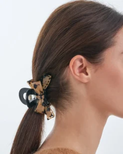 Bijou Brigitte Haarklammern|Leo-Schmuck>Haarklammer - Wild Bow schwarz, braun