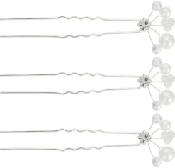 Bijou Brigitte Brauthaarschmuck|Brauthaarschmuck>Haarnadel - Glowing Hearts silber