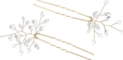 Bijou Brigitte Brauthaarschmuck|Brauthaarschmuck>Haarnadel-Set - en Gleam gold