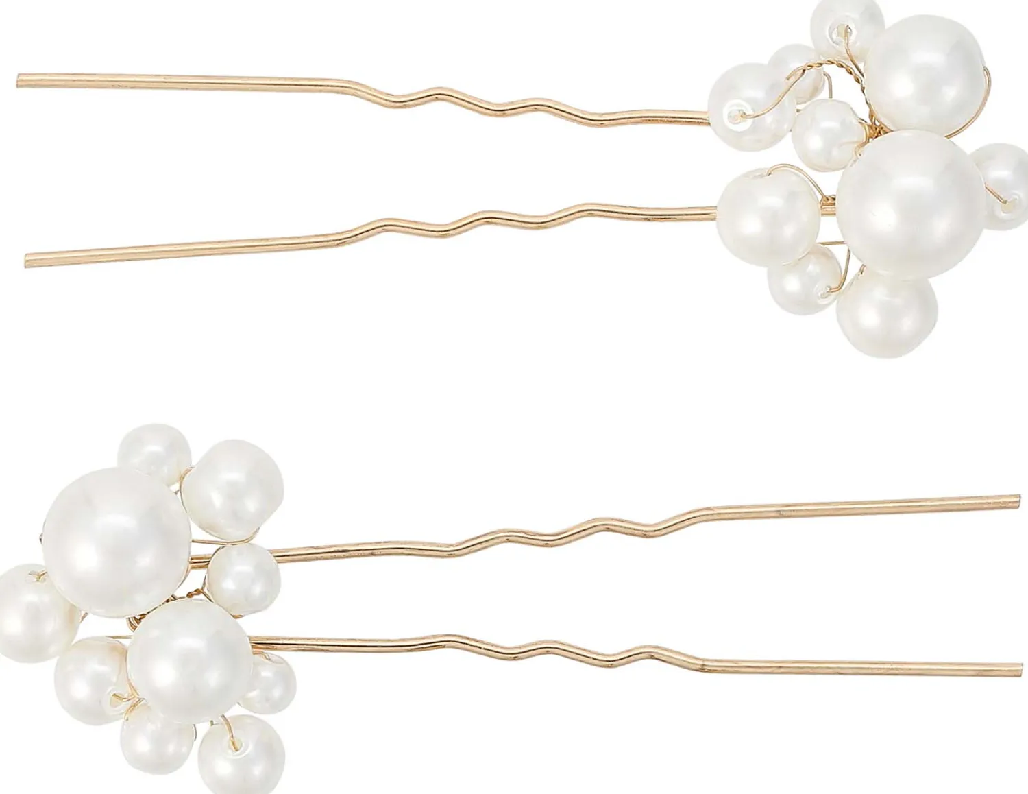 Bijou Brigitte Brauthaarschmuck|Brauthaarschmuck>Haarnadel-Set - en Pearl gold