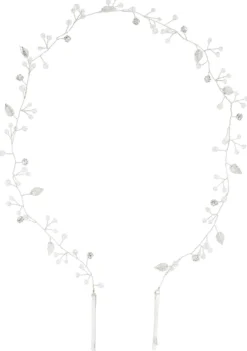 Bijou Brigitte Brauthaarschmuck|Brautschmuck>Haarnadel - Silver Petal weiß, silber