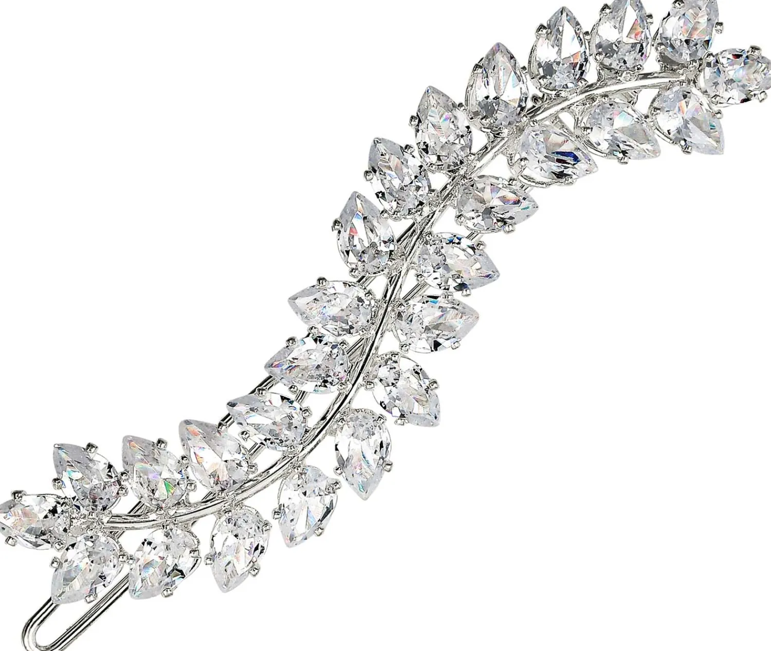 Bijou Brigitte Brauthaarschmuck|Brauthaarschmuck>Haarnadel - Sparkling Leaves silber