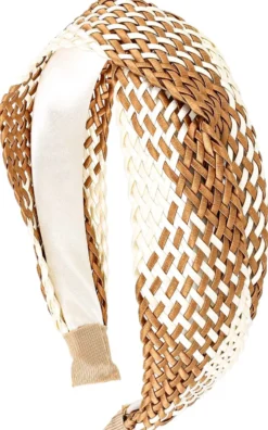 Bijou Brigitte Boho-Schmuck|Haarreifen>Haarreif - Brown Raffia beige, braun