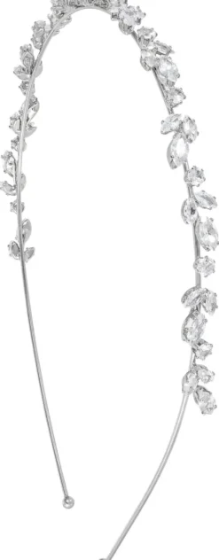 Bijou Brigitte Brauthaarschmuck|Brauthaarschmuck>Haarreif - Floral Sparkle silber