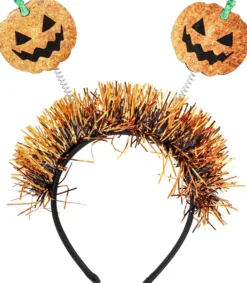 Bijou Brigitte Haarreifen>Haarreif - Glitter Pumpkin schwarz, orange