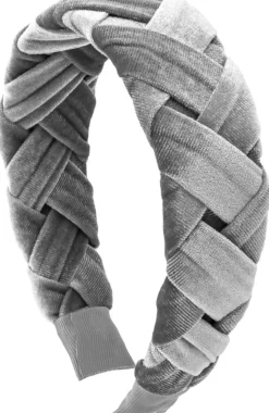 Bijou Brigitte Haarreifen>Haarreif - Grey Velvet grau