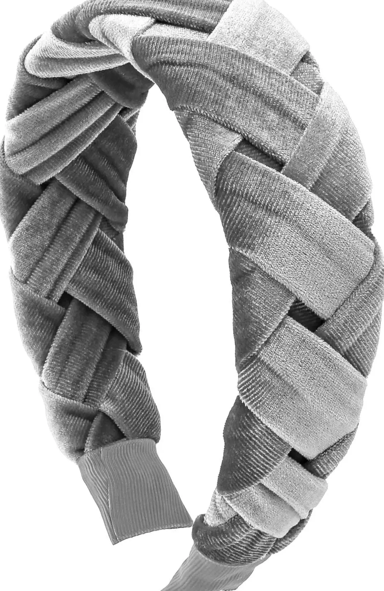 Bijou Brigitte Haarreifen>Haarreif - Grey Velvet grau