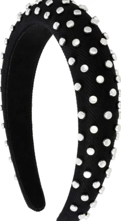 Bijou Brigitte Haarreifen>Haarreif - Midnight Studs schwarz