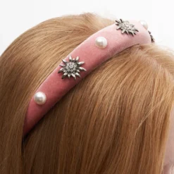 Bijou Brigitte Haarreifen>Haarreif - Soft Edelweiß rosa