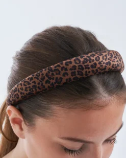 Bijou Brigitte Leo-Schmuck|Haarreifen>Haarreif - Soft Leo braun