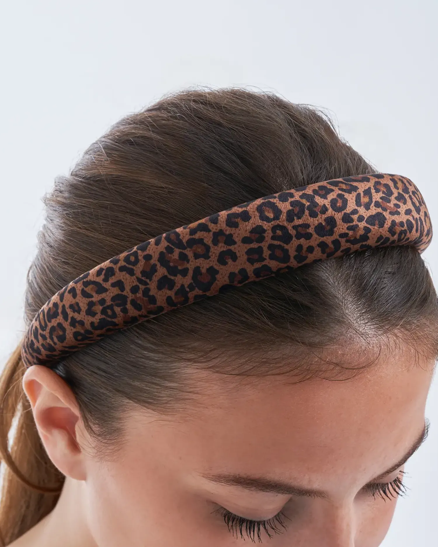 Bijou Brigitte Leo-Schmuck|Haarreifen>Haarreif - Soft Leo braun