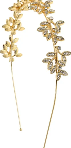 Bijou Brigitte Brauthaarschmuck|Brauthaarschmuck>Haarreif - Sparkling Leaves gold