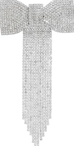 Bijou Brigitte Haarspangen|Haarschleifen>Haarspange - Glitter Bow silber