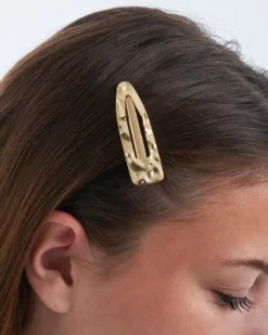 Bijou Brigitte Haarspangen>Haarspangen-Set - Hammered gold