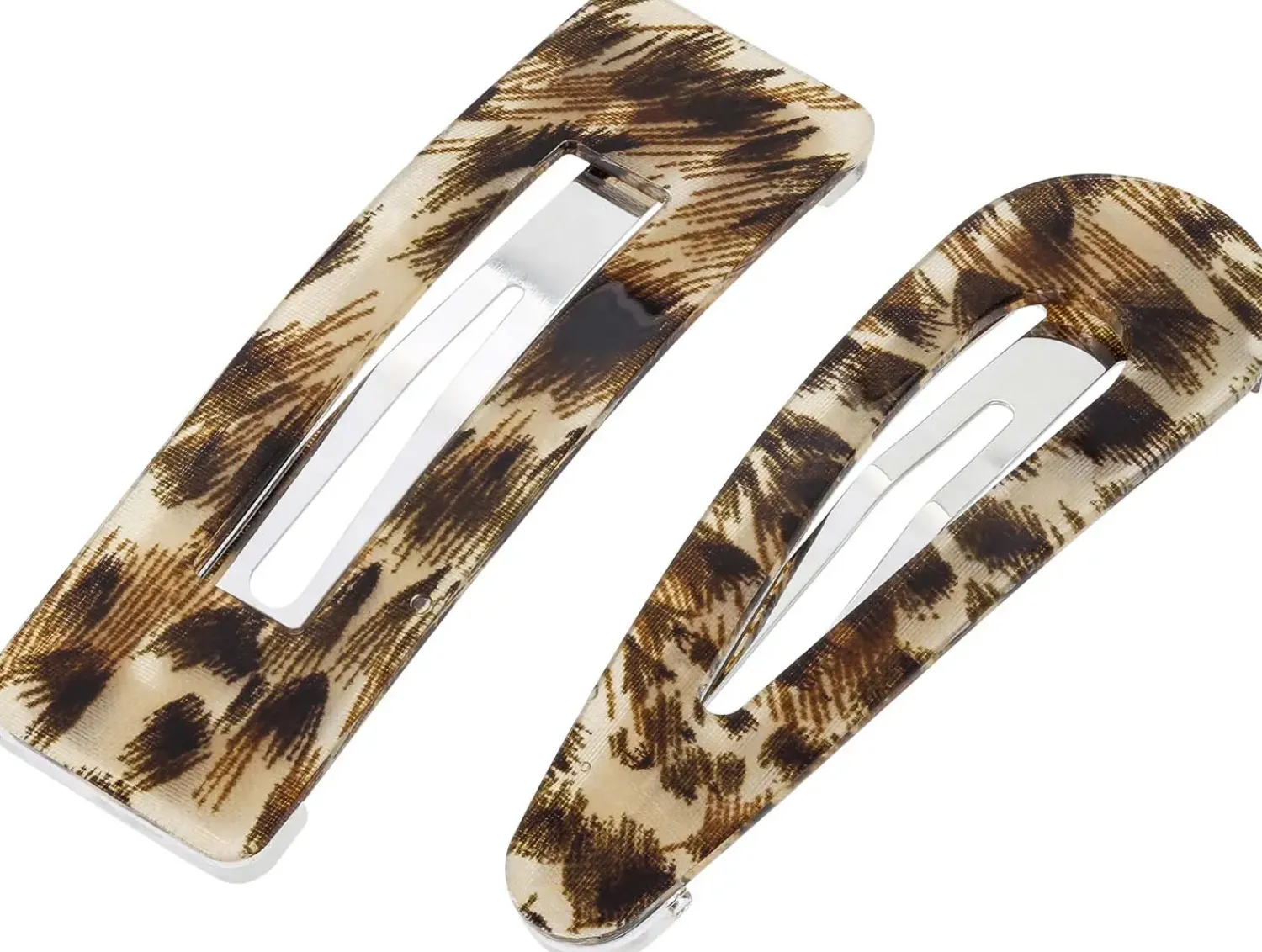 Bijou Brigitte Haarspangen|Leo-Schmuck>Haarspangen-Set - Leo Duo beige, braun