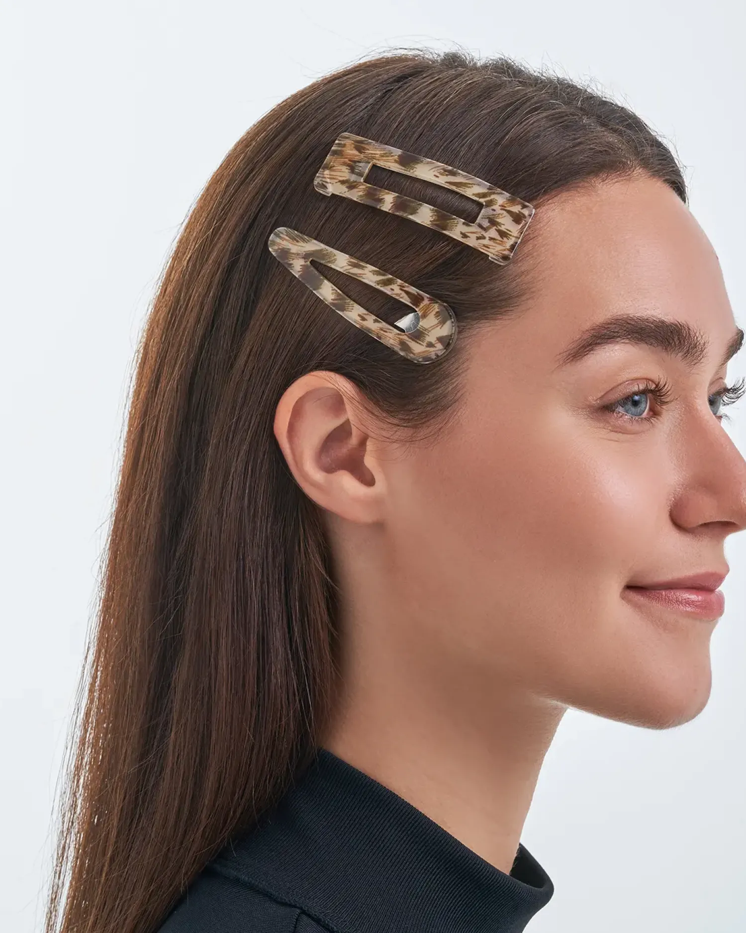 Bijou Brigitte Haarspangen|Leo-Schmuck>Haarspangen-Set - Leo Duo beige, braun