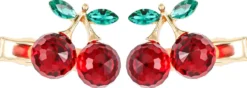 Bijou Brigitte Haarspangen>Haarspangen-Set - Red Cherrys rot