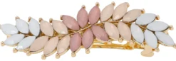 Bijou Brigitte Haarspangen>Haarspange - Pastel Leaves rosa, mehrfarbig