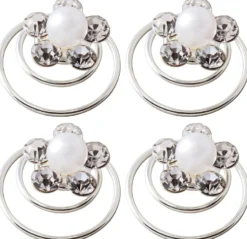 Bijou Brigitte Perlenschmuck|Brauthaarschmuck>Haar-Spiralen - Strass weiß, silber