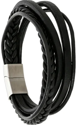 Bijou Brigitte Herrenarmbänder>Herren Armband - Black Steel schwarz