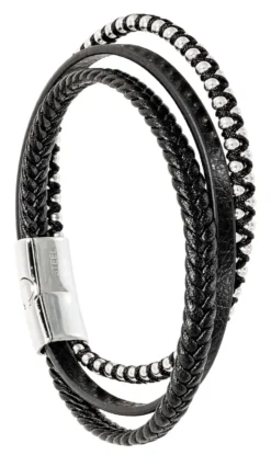 Bijou Brigitte Herrenarmbänder>Herren Armband - Braided Classic schwarz