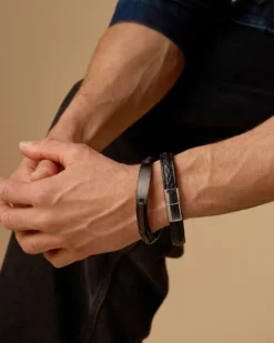 Bijou Brigitte Herrenarmbänder>Herren Armband - Brown Vibe schwarz, braun