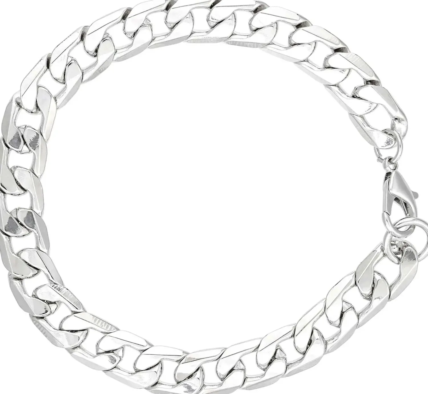 Bijou Brigitte Herrenarmbänder>Herren Armband - Curb Chain silber