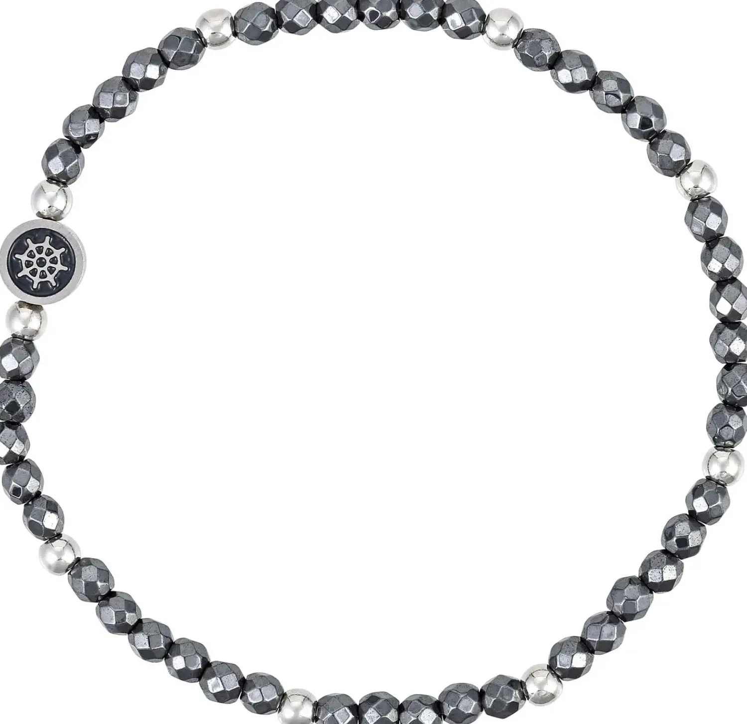 Bijou Brigitte Herrenarmbänder>Herren Armband - Hematite Shine grau