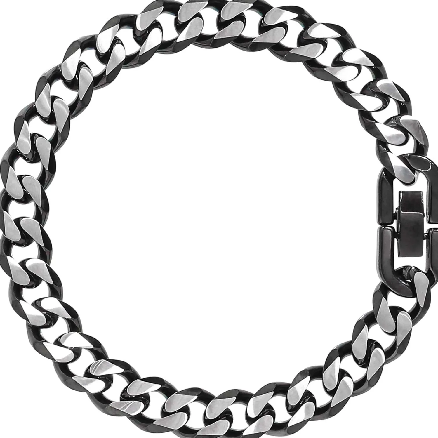 Bijou Brigitte Herrenarmbänder|Wasserfester Schmuck>Herren Armband - Shiny Black schwarz