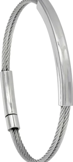 Bijou Brigitte Herrenarmbänder|Wasserfester Schmuck>Herren Armband - Simple Steel silber