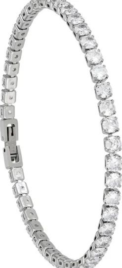 Bijou Brigitte Herrenarmbänder>Herren Armband - Sparkling Zirconia silber