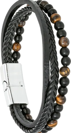 Bijou Brigitte Herrenarmbänder>Herren Armband - Wonderful Treasure schwarz, braun