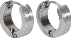 Bijou Brigitte Creolen|Herrenohrringe>Herren Creolen - Edelstahl silber