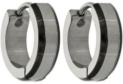 Bijou Brigitte Creolen|Herrenohrringe>Herren Creolen - Simple Steel silber