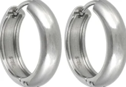 Bijou Brigitte Creolen|Herrenohrringe>Herren Creolen - Timeless Steel silber