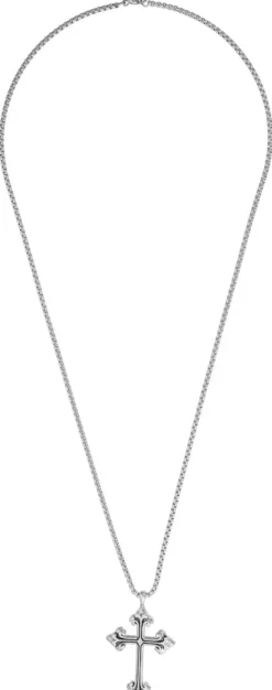 Bijou Brigitte Wasserfester Schmuck|Herrenketten>Herren Kette - Big Cross silber