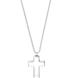 Bijou Brigitte Wasserfester Schmuck|Herrenketten>Herren Kette - Chic Cross silber