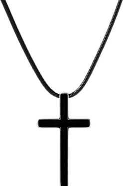 Bijou Brigitte Herrenketten>Herren Kette - Dark Cross schwarz