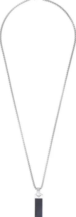 Bijou Brigitte Wasserfester Schmuck|Herrenketten>Herren Kette - Dark Plate schwarz, silber