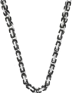 Bijou Brigitte Wasserfester Schmuck|Herrenketten>Herren Kette - Dark Steel schwarz, silber