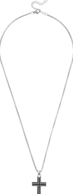 Bijou Brigitte Wasserfester Schmuck|Herrenketten>Herren Kette - Elegant Cross silber
