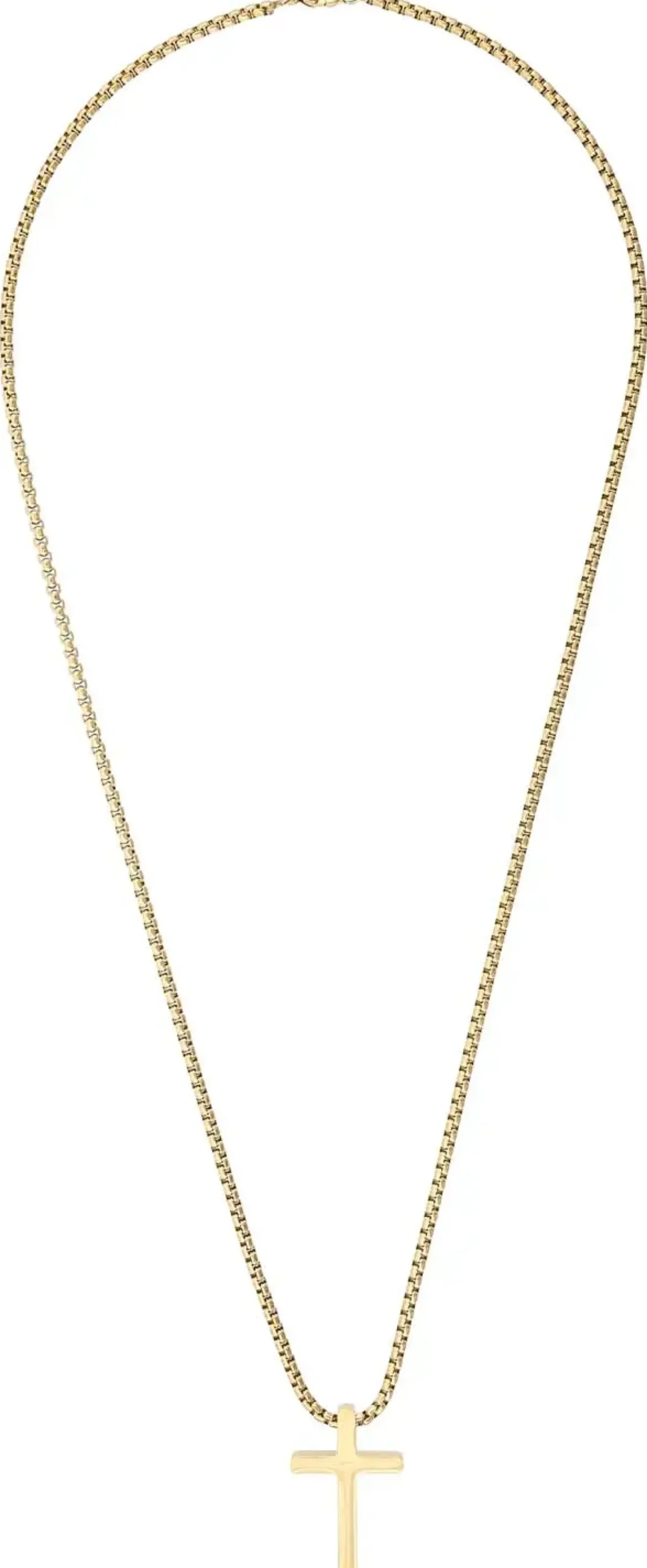 Bijou Brigitte Edelstahlschmuck In Gold|Wasserfester Schmuck>Herren Kette - en Cross gold