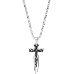 Bijou Brigitte Wasserfester Schmuck|Herrenketten>Herren Kette - Hard Cross silber